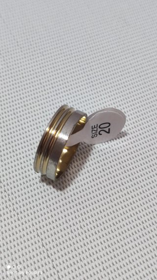 Anillo Acero Inoxidable Talla 20