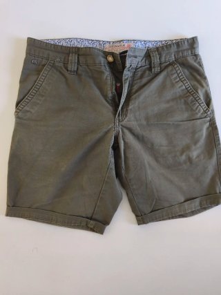 Lotto 2 Bermuda Cotton & Silk Beige/Verde Oliva