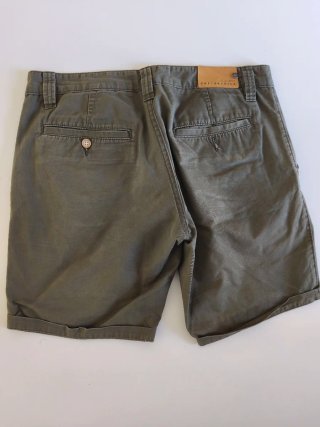 Lotto 2 Bermuda Cotton & Silk Beige/Verde Oliva
