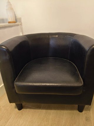 Dos Sillones individual cupido piel