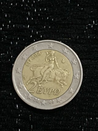 Moneda de 2 Euros Grecia 2002