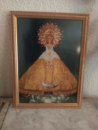 Foto Virgen del Lledó Lidón enmarcada 40cm