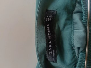 Falda Zara Bubble Verde Talla M