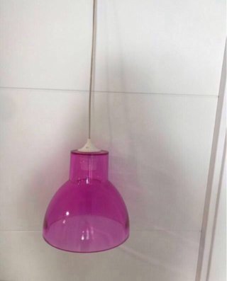 Lámpara colgante de cristal