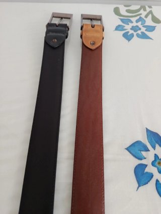 !! Oferton !! Caramelo dos cinturones hombre 38eur
