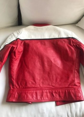 Traje de moto cuero con botas