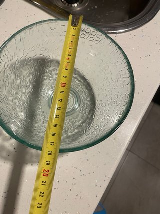 Ensaladera grande de  vidrio y regalo