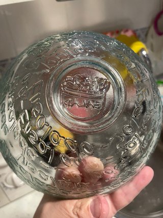 Ensaladera grande de  vidrio y regalo