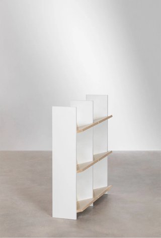 Librería SKLUM Doble Madera 85x90 cm