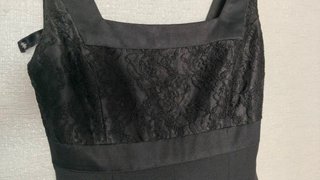 Vestido negro fiesta encaje