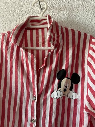 2 prendas Camisa de rayas con Mickey Mouse