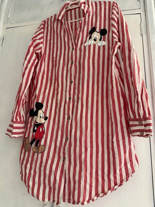 2 prendas Camisa de rayas con Mickey Mouse