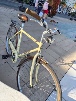 Bicicleta Paseo Vintage Amarilla