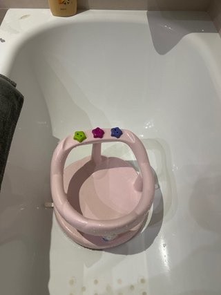 Sillita de bañera para bebé rosa
