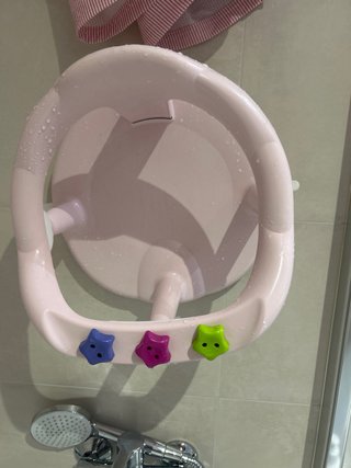 Sillita de bañera para bebé rosa