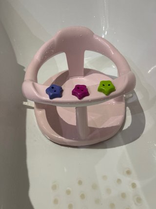 Sillita de bañera para bebé rosa