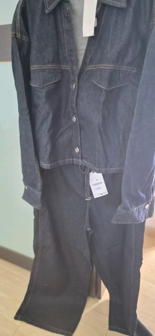 Conjunto Zara Vaquero Mujer Camisa L Pantalón L