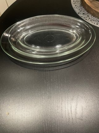 Fuente Duralex Vidrio Transparente(precio x las 2)