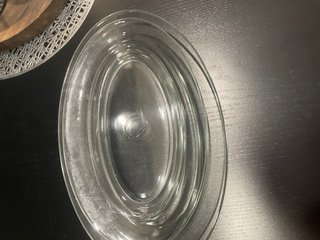 Fuente Duralex Vidrio Transparente(precio x las 2)
