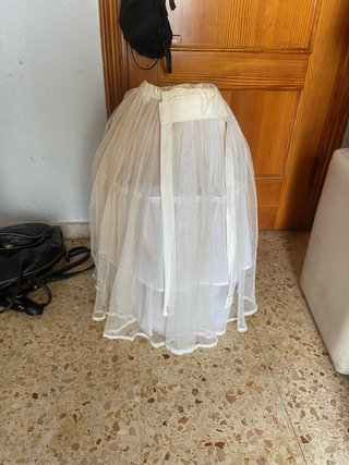 Traje de Fallera Niña Blanco y Rosa