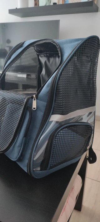 Mochila Transportín Perro Azul
