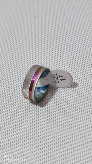 Anillo Acero Inoxidable Talla 17 Multicolor