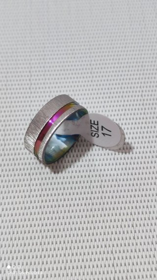 Anillo Acero Inoxidable Talla 17 Multicolor