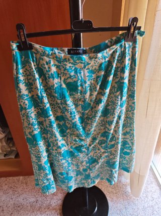 Traje de falda XUFANG azul talla 44
