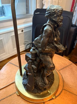 Lámpara Escultura Bronce Pau Marcel