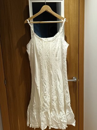 Vestido Ibicenco Blanco Talla Única