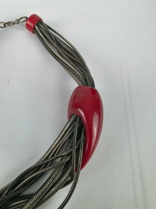 Collana Valentina Lagana vintage rosso/argento