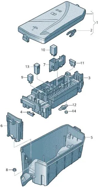 Caja Fusibles VW 2Q0937132A