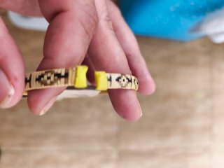 Pulsera Mapali Beach mujer beige y amarilla