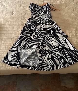 Vestido midi de tirantes estampado