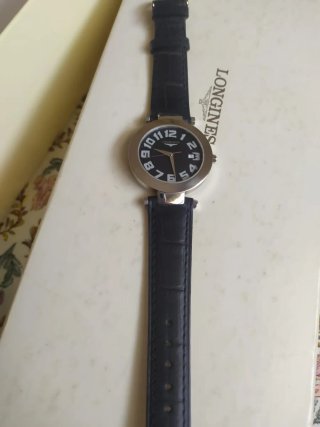 Reloj Longines Rodolphe Negro/Plateado