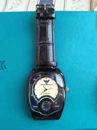 2 Relojes Emporio Armani (Negro, Azul, Blanco)