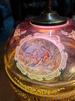 2Lampada Da Tavolo Abatjour Vetro Soffiato Murano