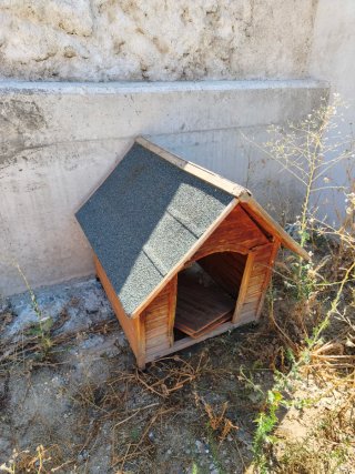 Caseta para perro de madera