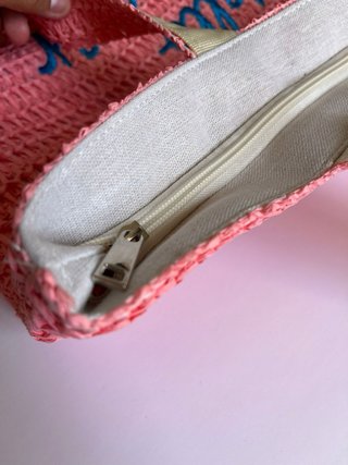 Bolso rafia rosa Hello Summer + Ventilador