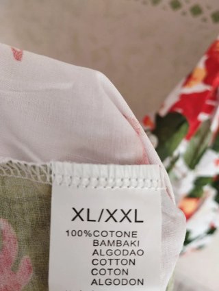 Abito estivo floreale in 100% Cotone