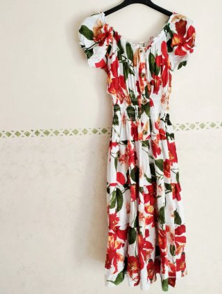 Abito estivo floreale in 100% Cotone
