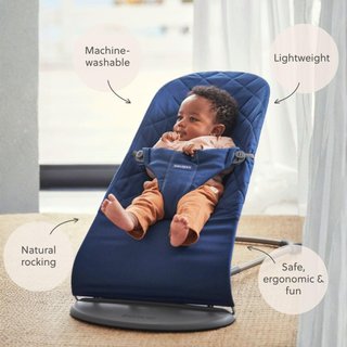 BabyBjörn Hamaca Bliss Acolchada Azul Medianoche
