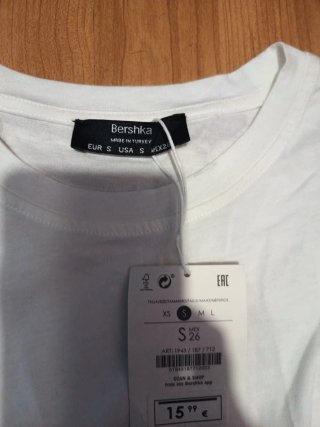 Camiseta blanca manga larga