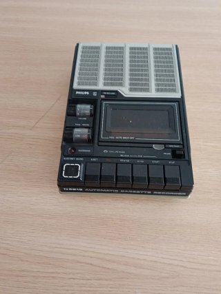 Registratore di cassette Philips Electret Micro anni '70