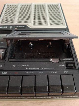 Registratore di cassette Philips Electret Micro anni '70