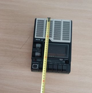 Registratore di cassette Philips Electret Micro anni '70