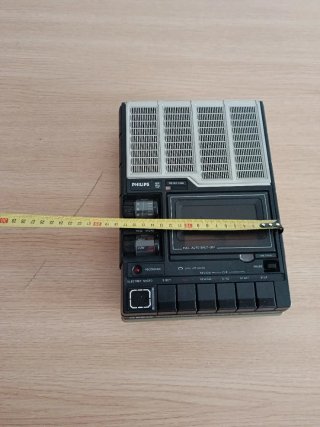 Registratore di cassette Philips Electret Micro anni '70