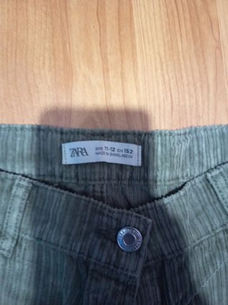 Falda ZARA verde militar Talla XS