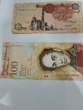 Banconote Venezuela 100 Bolívares 3Egitto