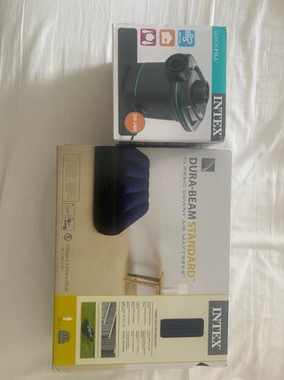 Colchón Hinchable Intex + Inflador Eléctrico